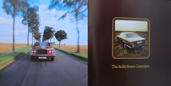 Rolls-Royce Camargue Modelprogram 1975 Carbrochure (6951)